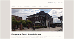 Desktop Screenshot of breckwoldt-recht.de